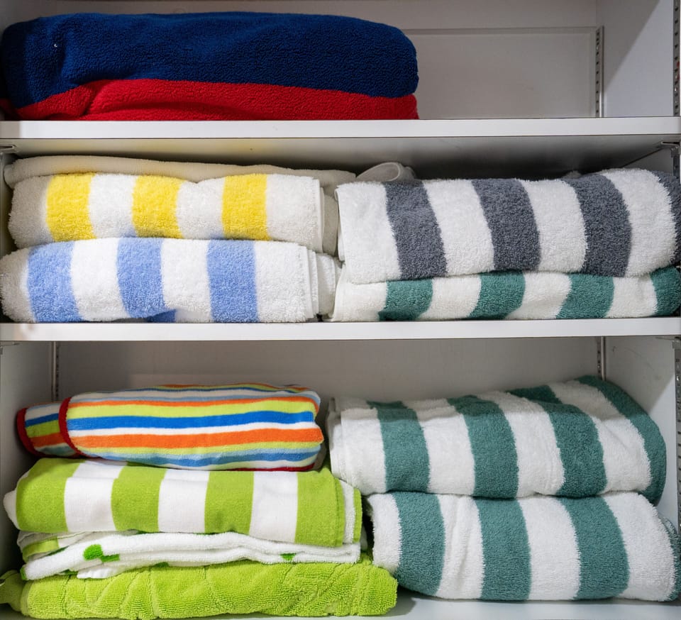 Plenty of beach towels.