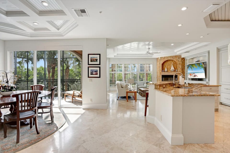 Main living area with open-concept kitchen, living and dining.