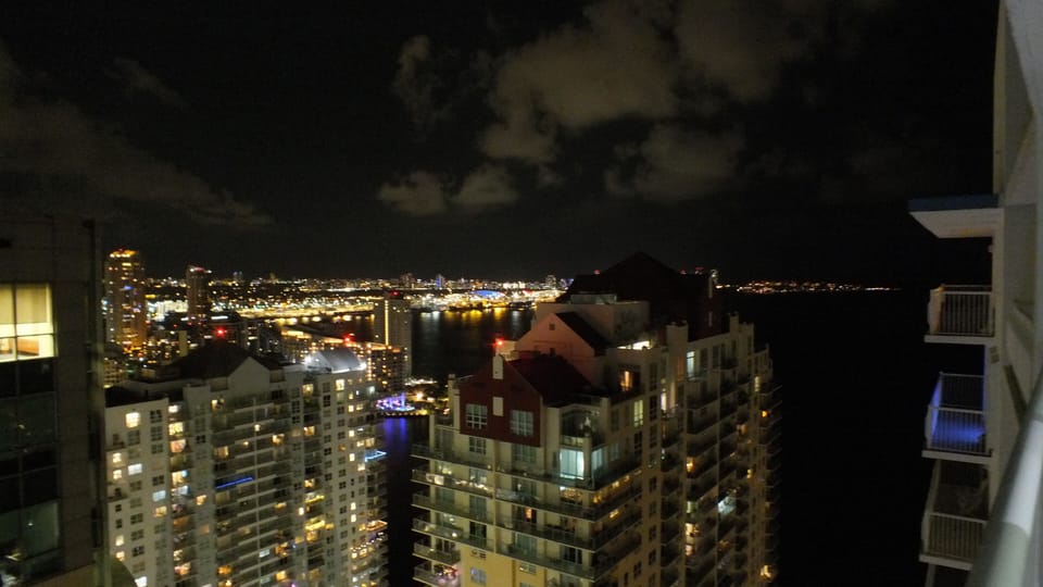 Night view from the balcony