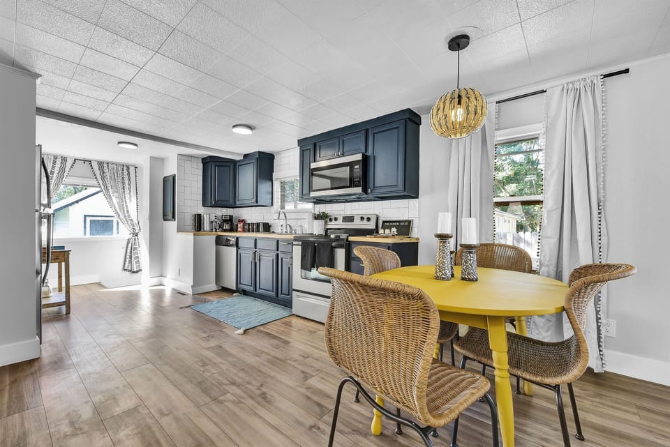 Dining nook and kitchen
