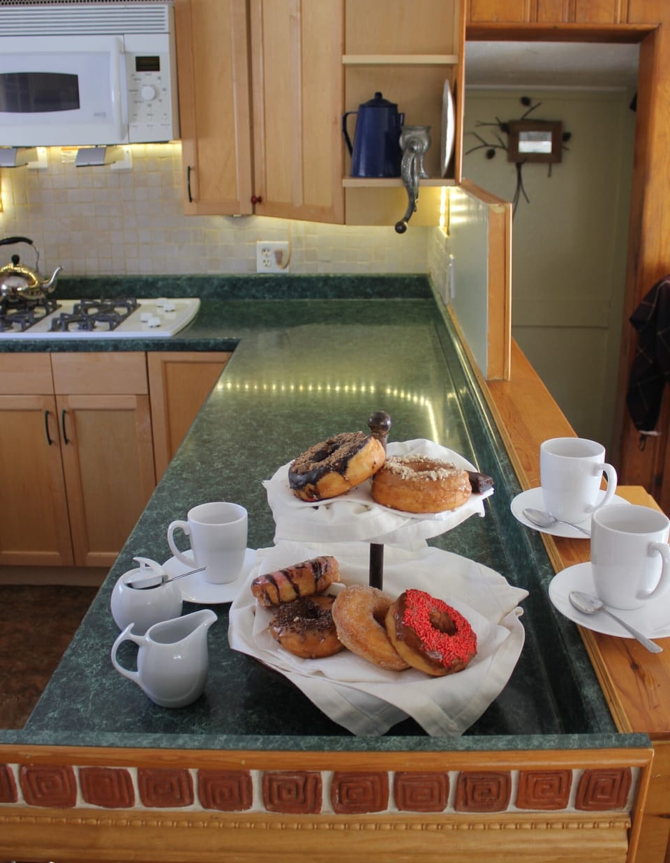 Two doughnut shops on "our" side of town (1.5 miles) to start each day.