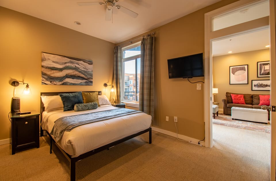 Master Bedroom with a Queen Sized Bed