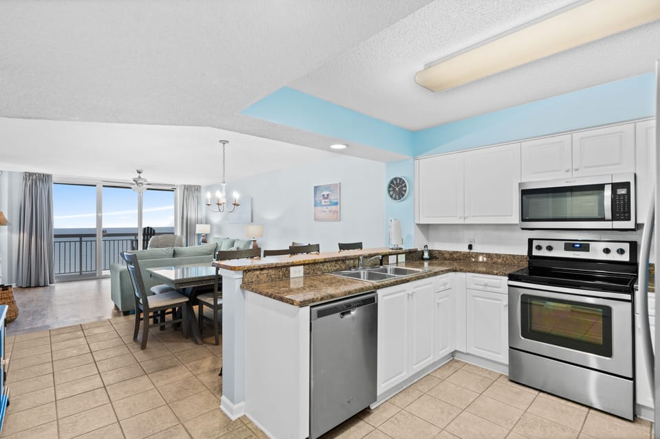 The open floor plan provides plenty of space for everyone to spend time together