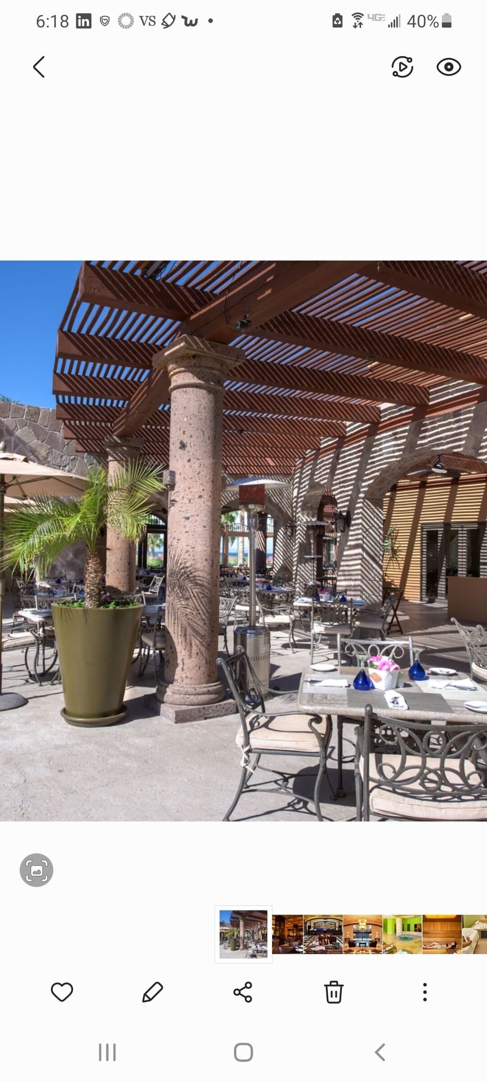 Outdoor dining