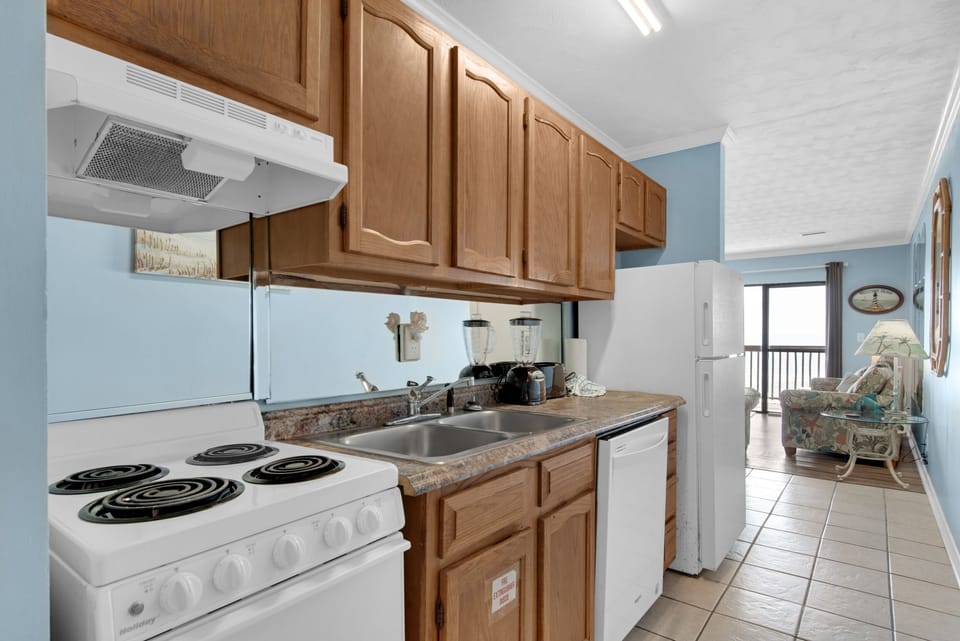 Kitchen has everything your chef needs