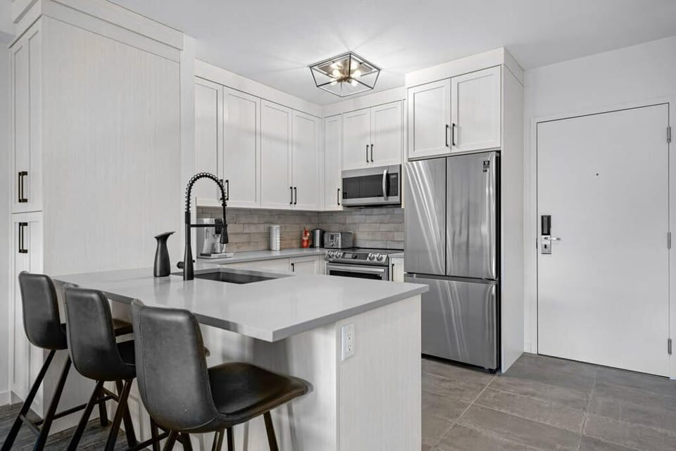 Kitchen with new appliances