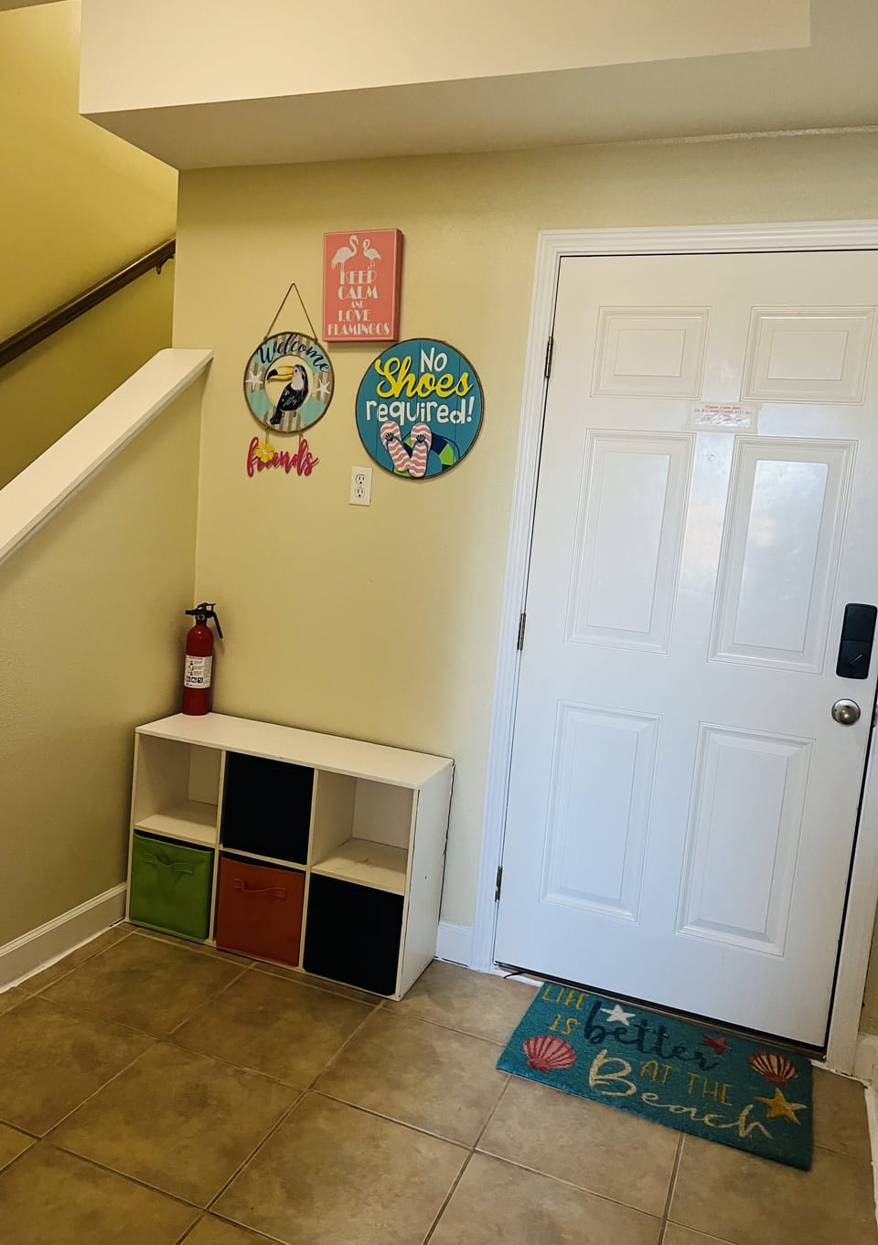 Front door goes into foyer and also bedroom 
