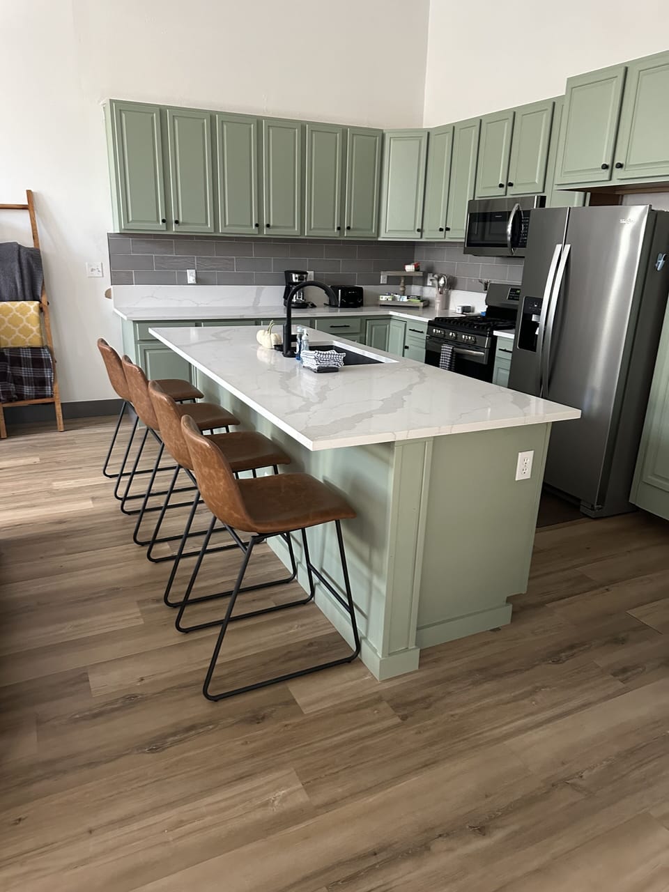 Updated kitchen with quartz counters