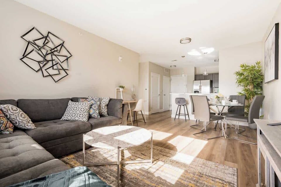 open concept living room