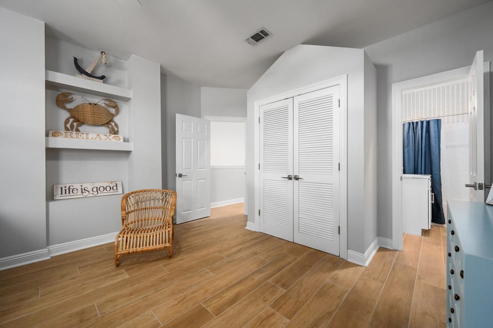 Cozy comfort with an ensuite bedroom. 