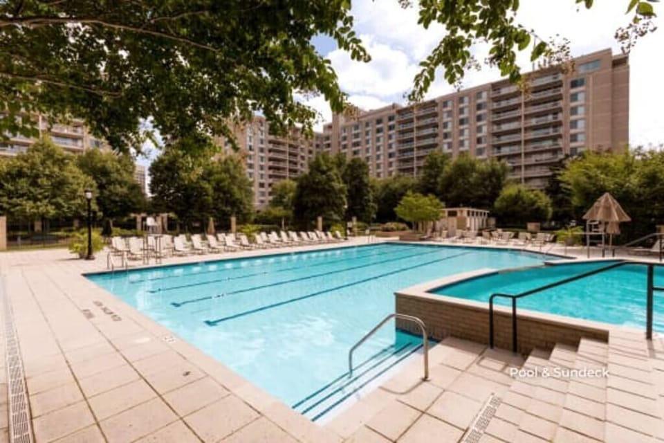Cool off in the summer by taking a swim.