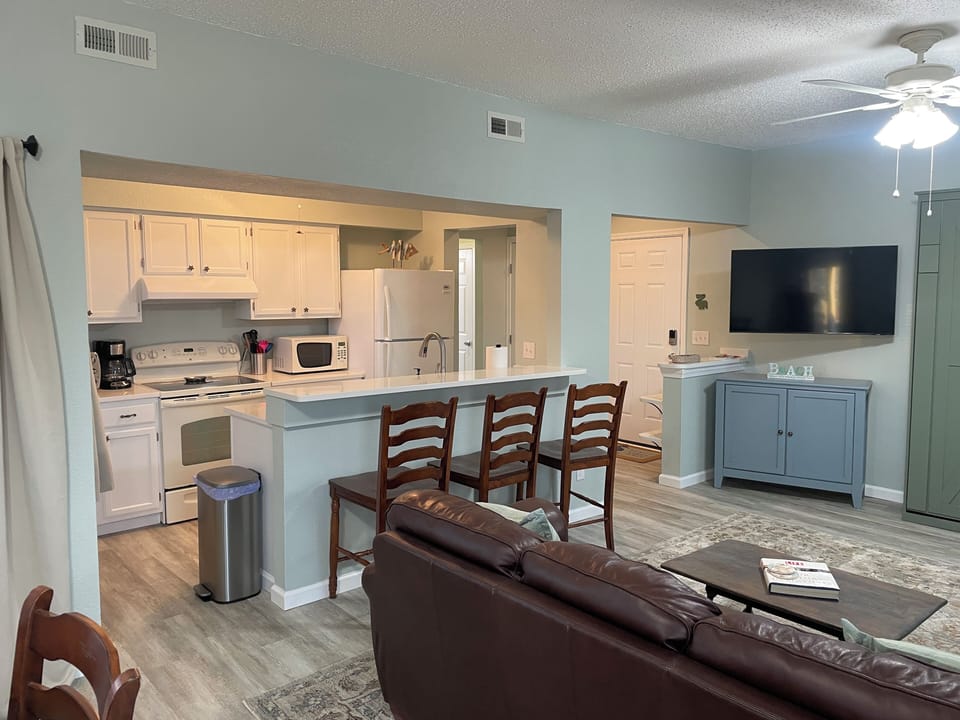 View of living area.