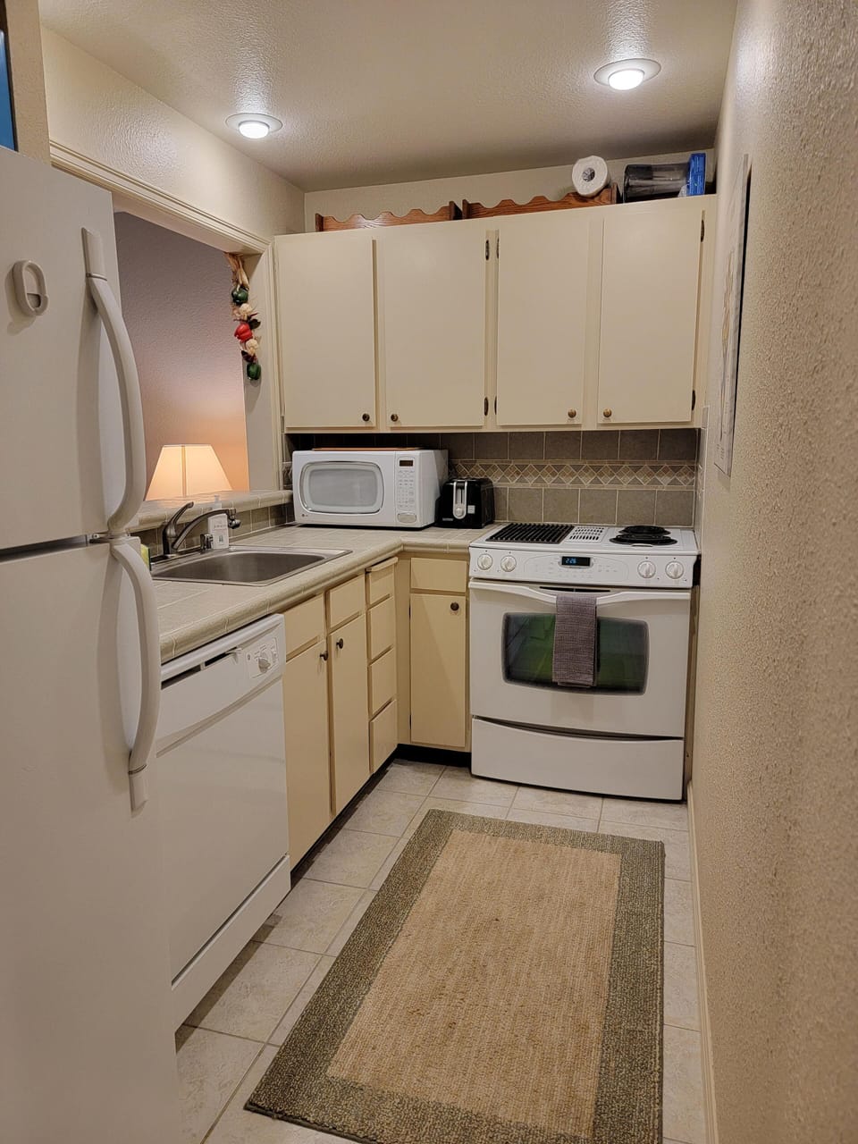 Clean updated Galley Kitchen