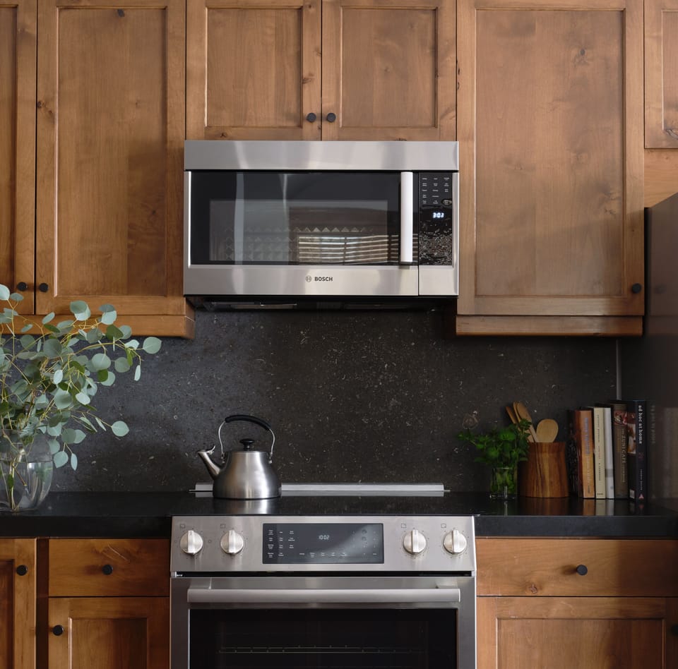 Beautiful stainless steel appliances 