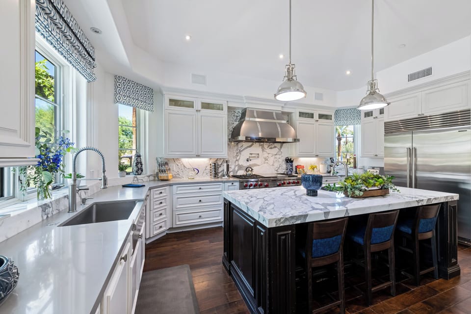 The Emerson's extraordinary chef's kitchen features every convenience and tool to create and serve memorable meals.