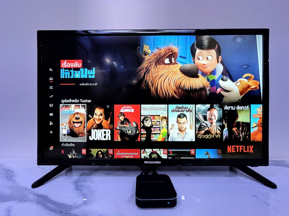 36 Inches smart TV with Netflix in all rooms