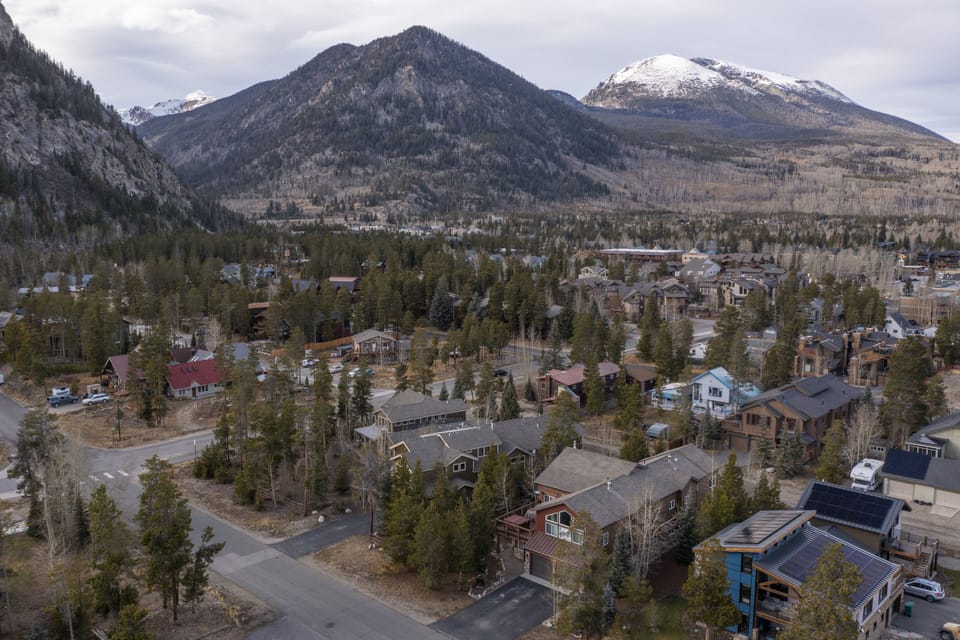 Drone picture of house