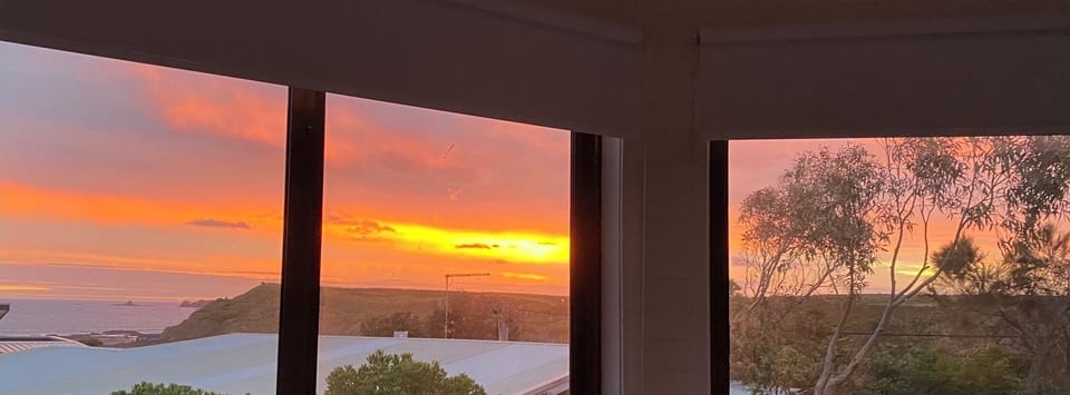 Sunset from the main bedroom