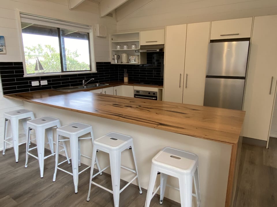 Recycled timber bench tops