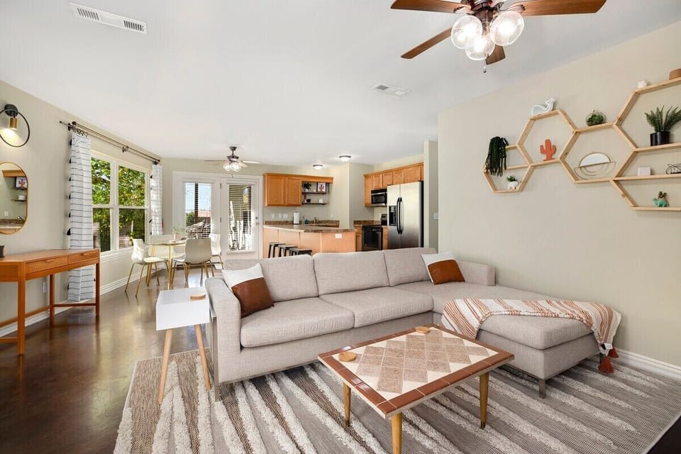 Sit back and relax in our second living space, featuring our second kitchen and dining area.