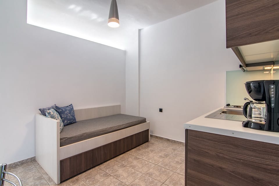 Living room of Cozy apartment, Walking distance to beach & tavern,Damnoni,Plakias,Crete