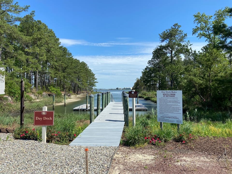 Our clubhouse day dock