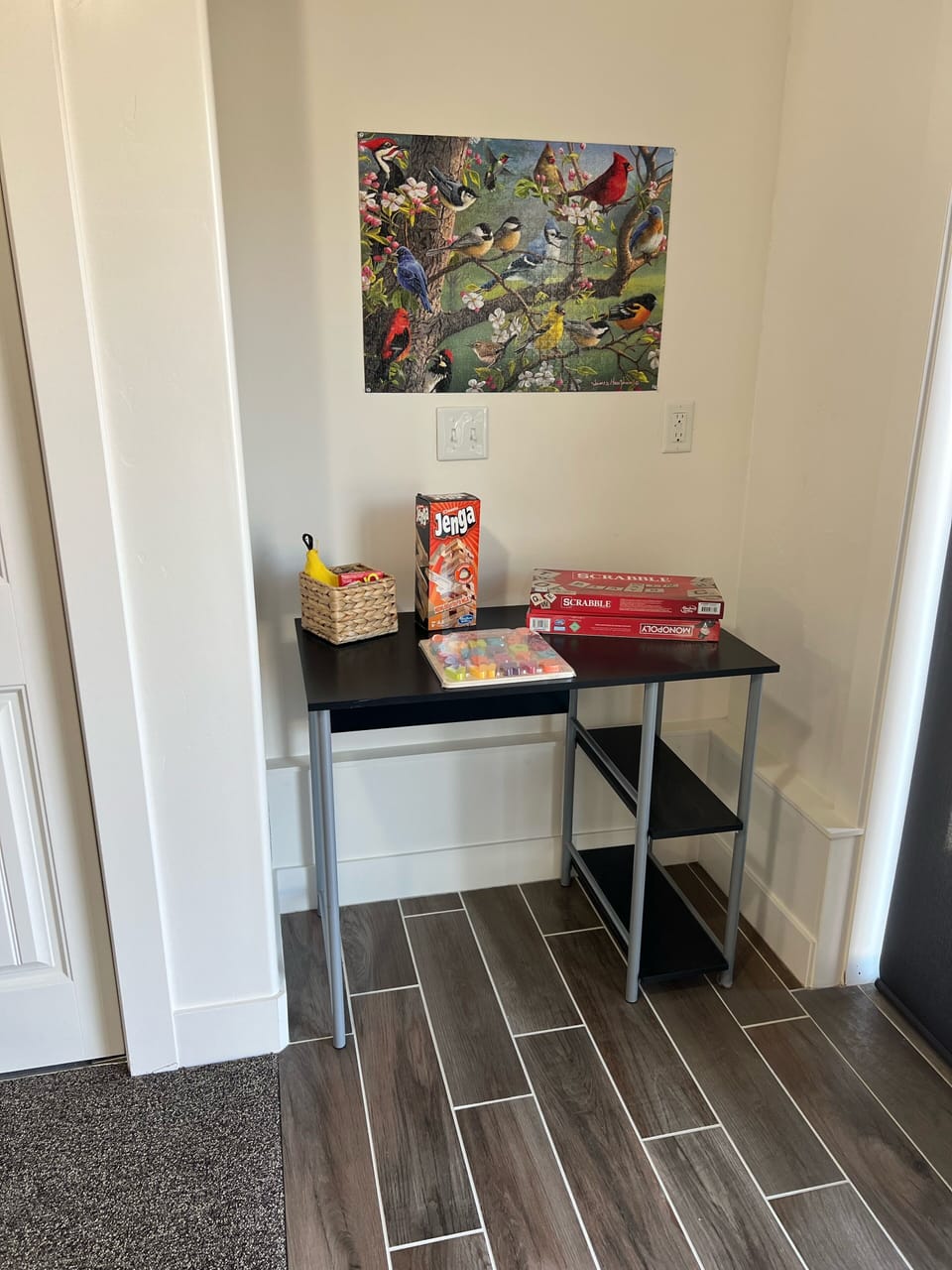 Game Station. Open the blinds and enjoy the sun. Step out the sliding door. 