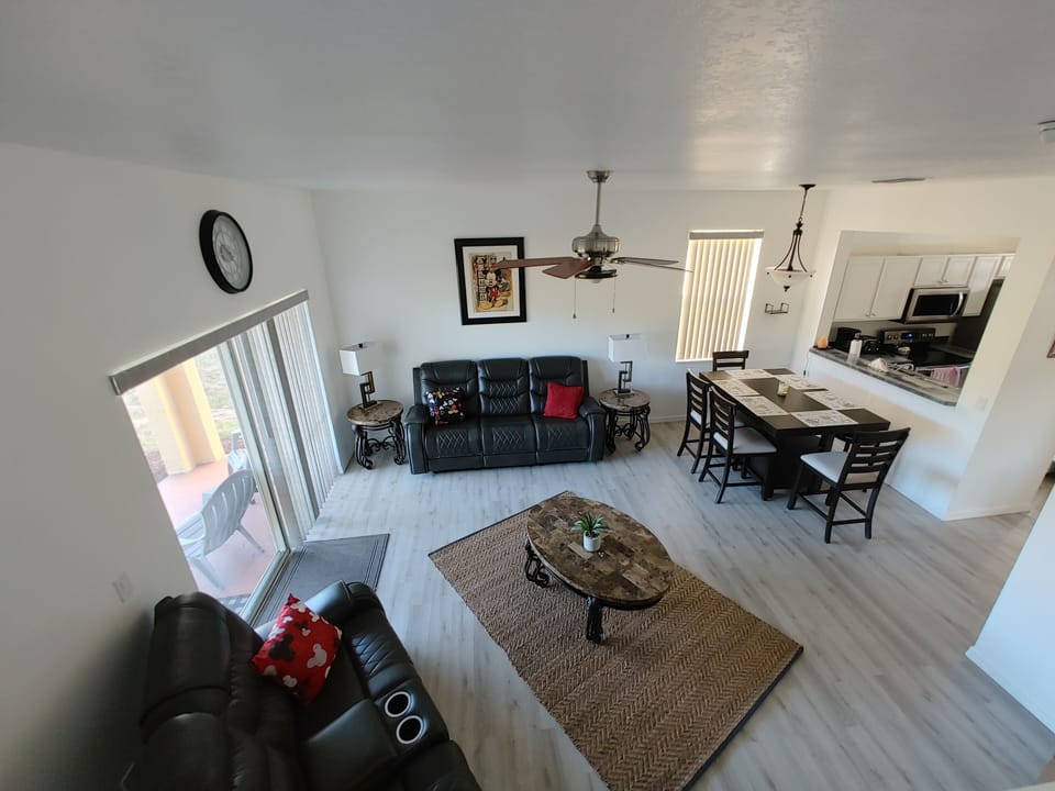 View from stairs