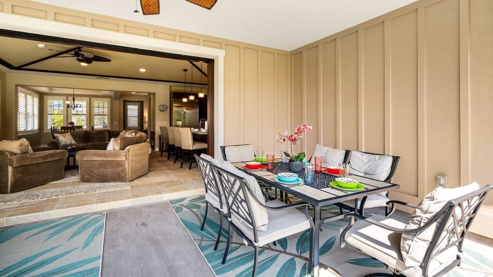 Outside dining area