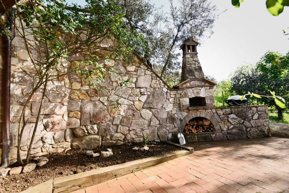 Pizza oven.