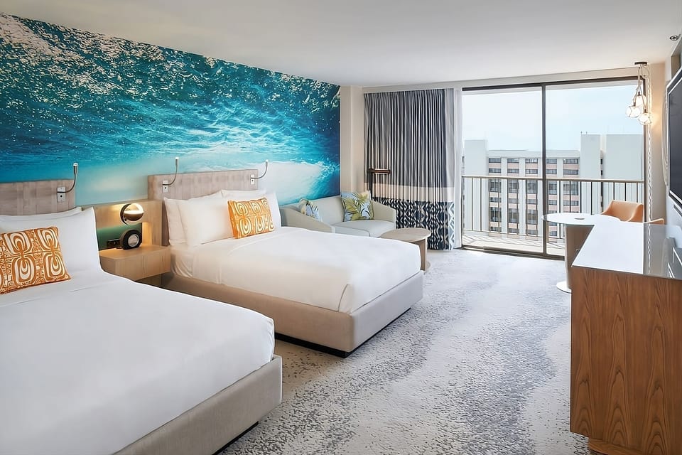Bask in ocean-view serenity from your bed and balcony.