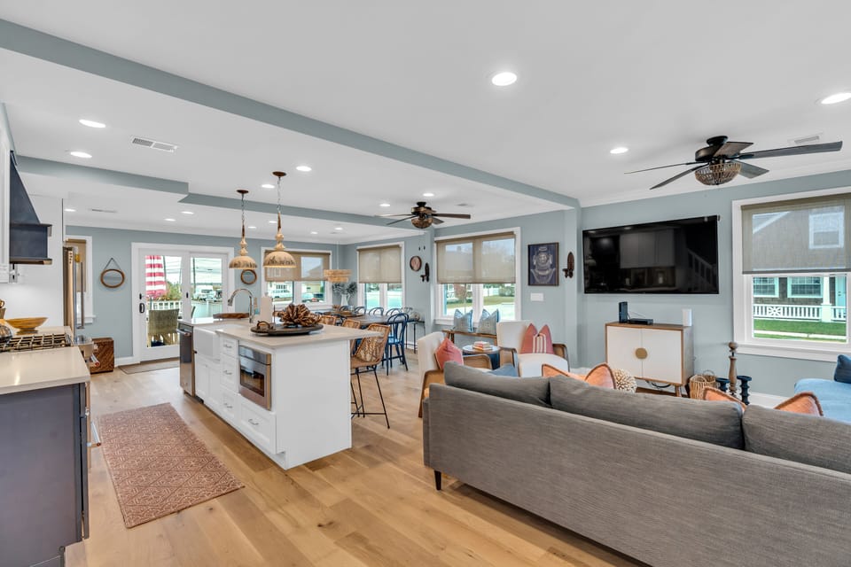 Unit 1:  Open Living Space, Kitchen, & Dining