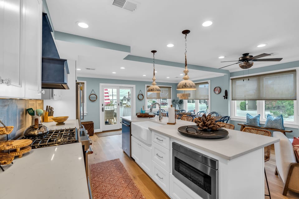 Unit 1:  Open Living Space, Kitchen View
