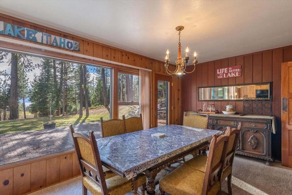 Dining Area with view of the Forest
