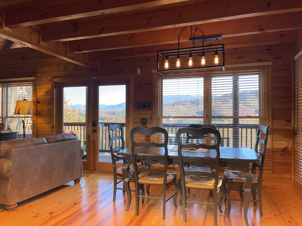 Dining Room with full view of Mt. Le Conte