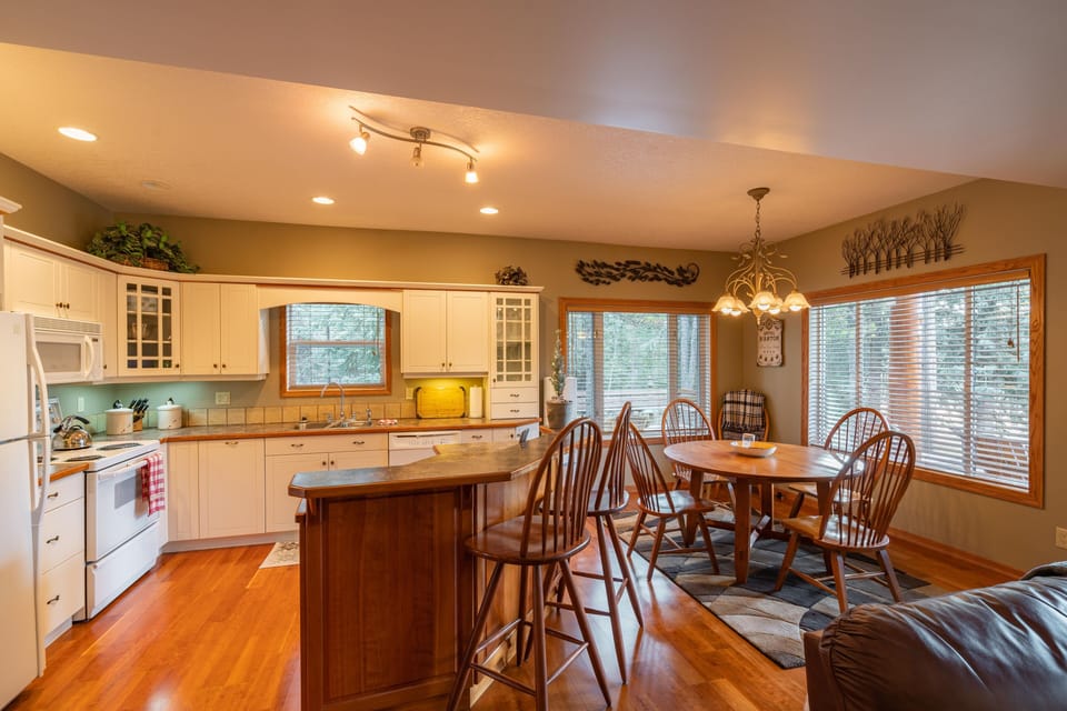 Kitchen. Fully stocked with cooking equipment. Just bring your groceries.