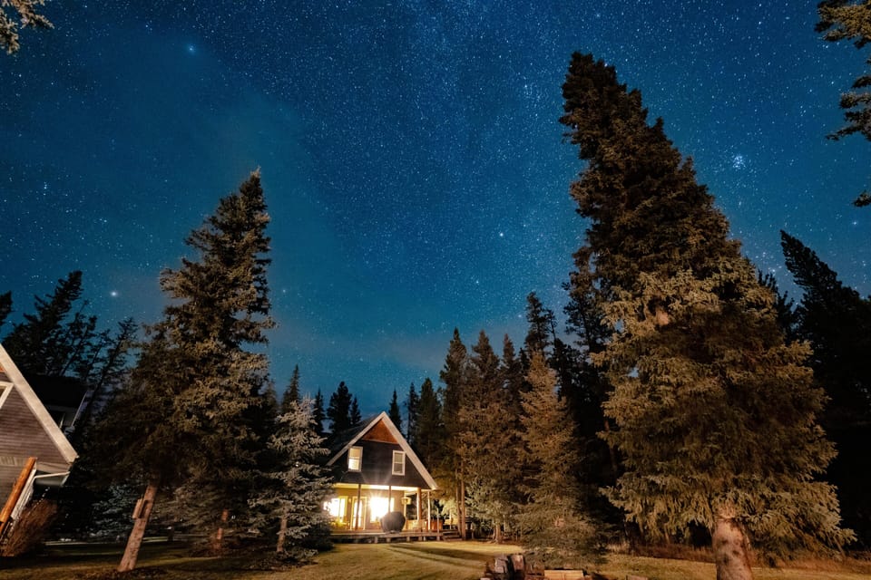 Cabin under the stars
