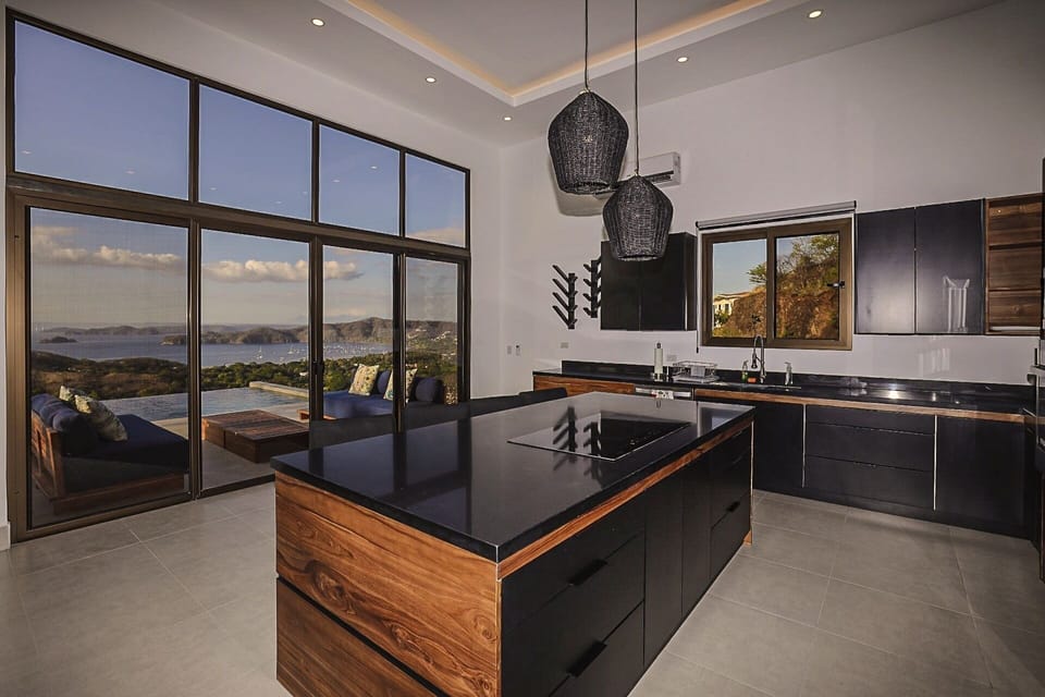 Beautiful views from the modern kitchen