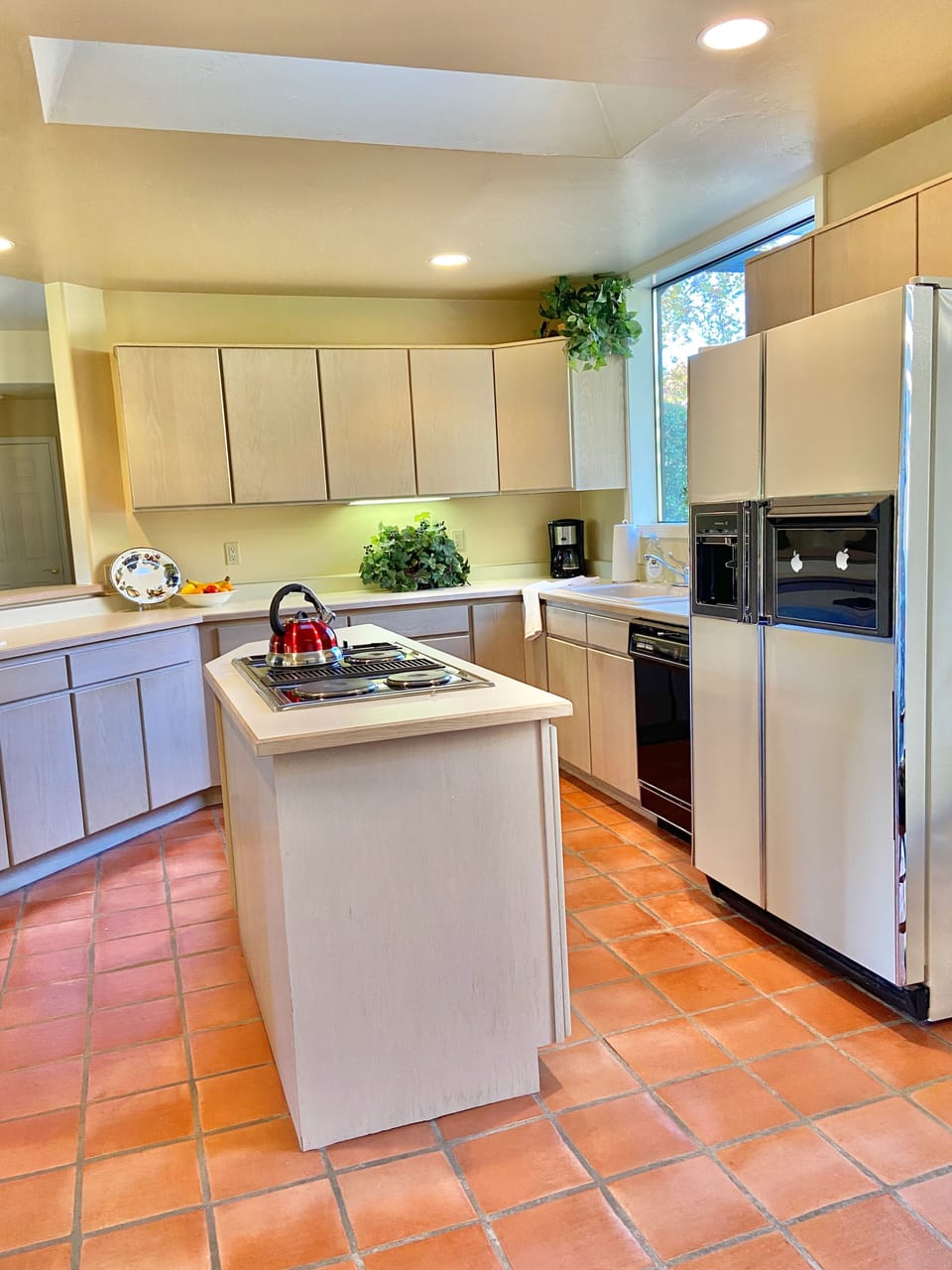 Natural light- skylights in kitchen and laundry room.