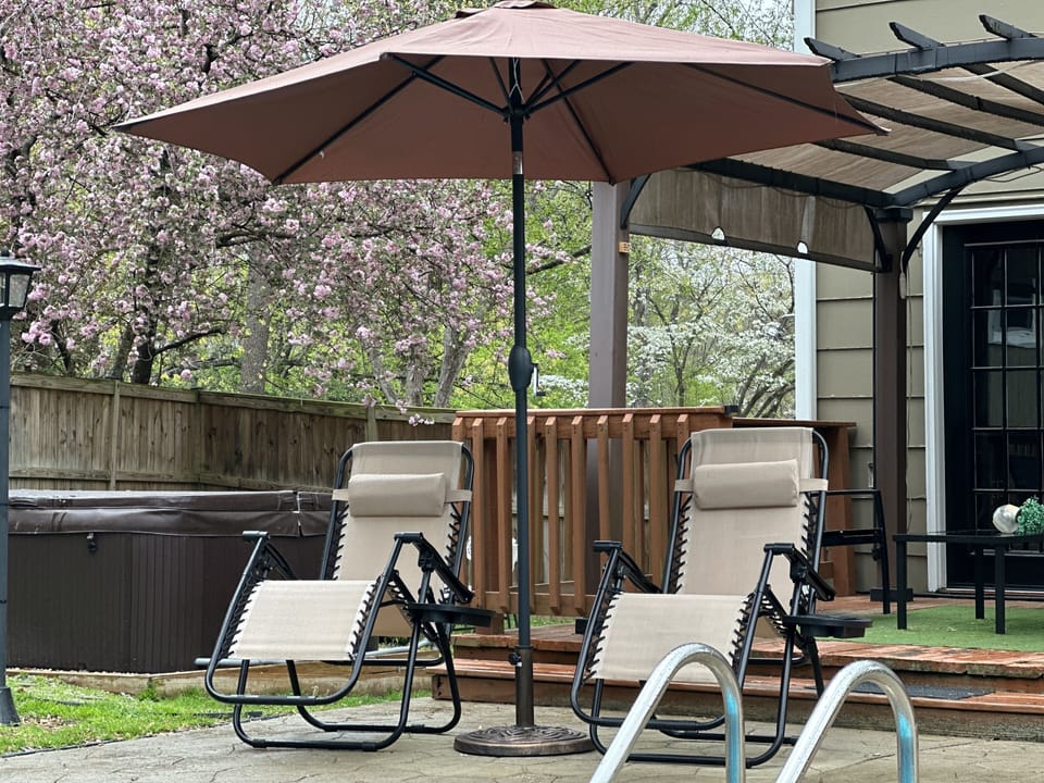Soak up the sun in the lungs chairs! 