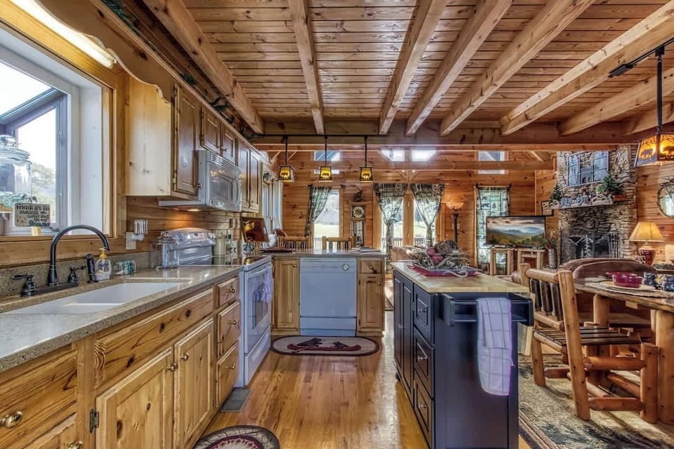 Fully stocked kitchen