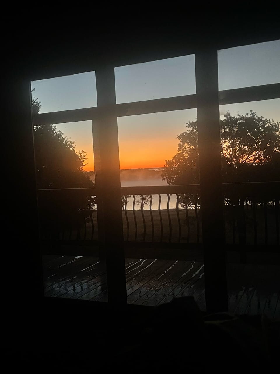 Sunrise from the living room
