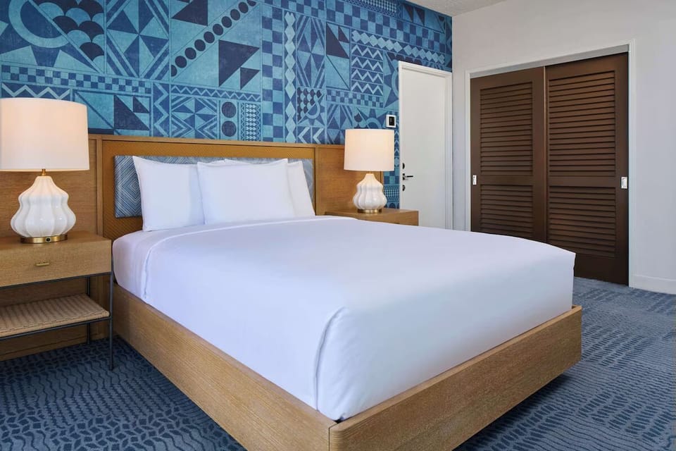 Drift off peacefully in a serene king room retreat.