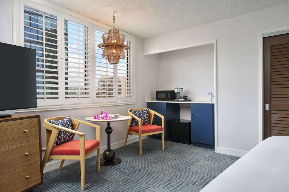 Settle into a cozy nook for coffee and conversation.