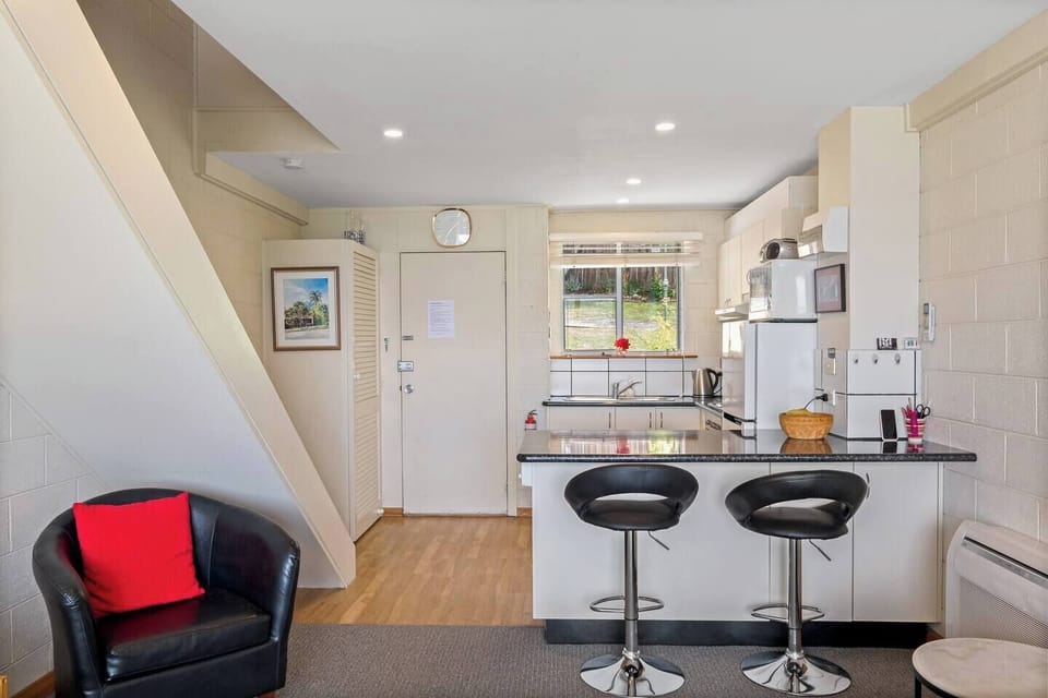 The fully equipped kitchen is a culinary delight, perfect for preparing meals during your stay.