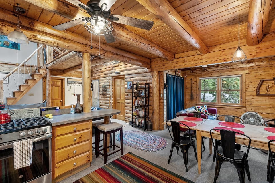 Fully Equipped Kitchen; open concept main floor with lots of sitting areas