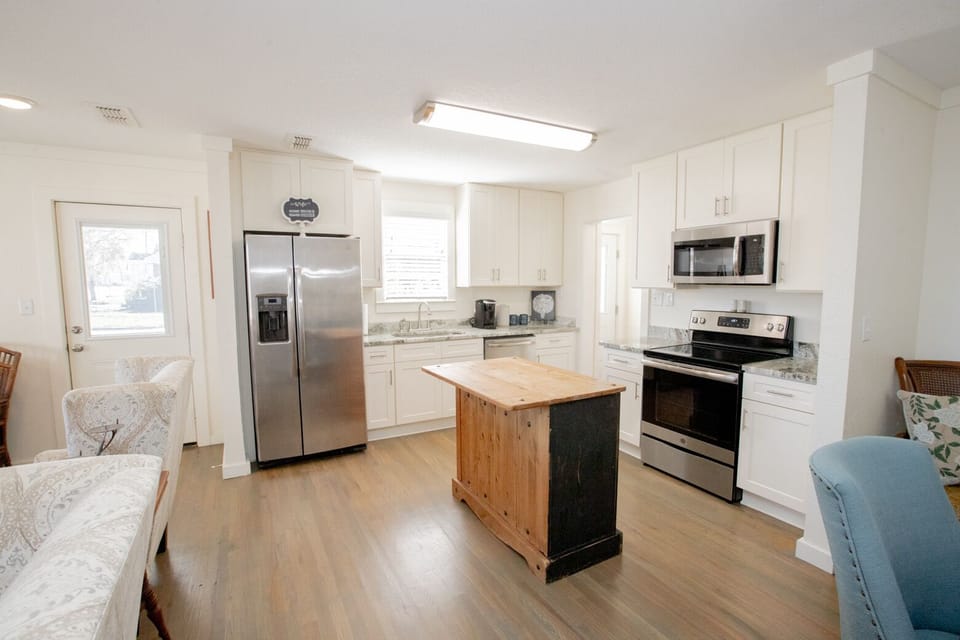 Fully stocked kitchen with everything our guests may need.