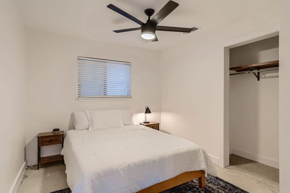 Pool house Bedroom with Hang Up Closet