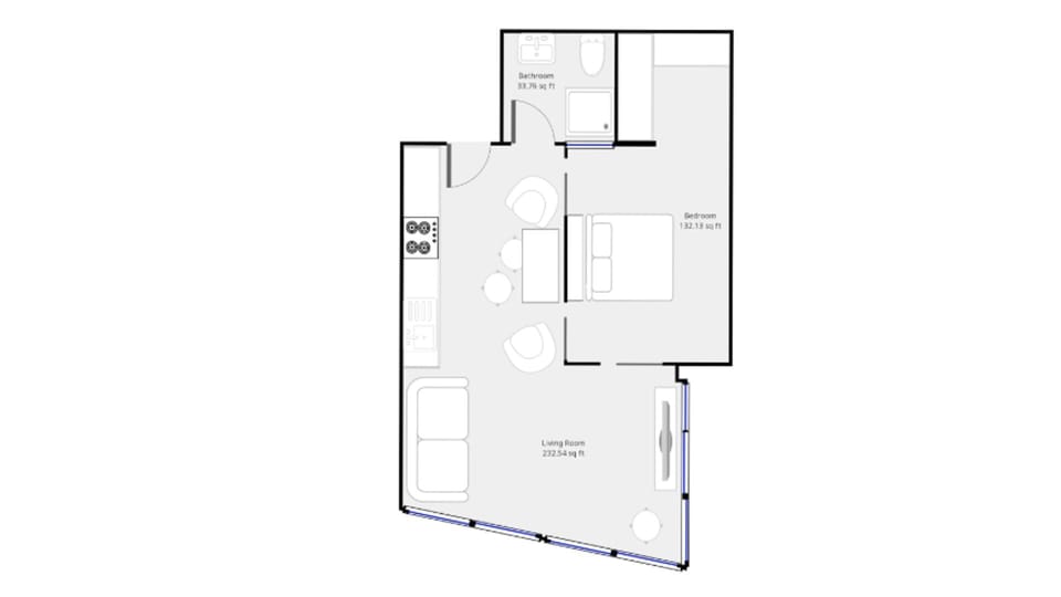 Floor plan of the apartment