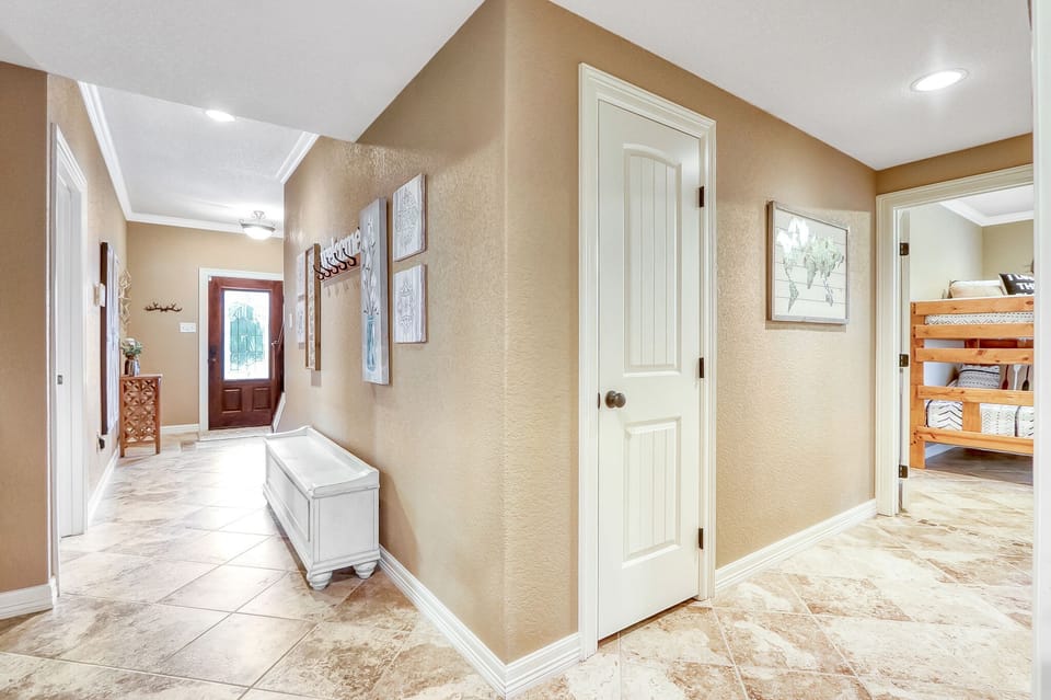 Bedroom 4 has direct access to lower deck.
